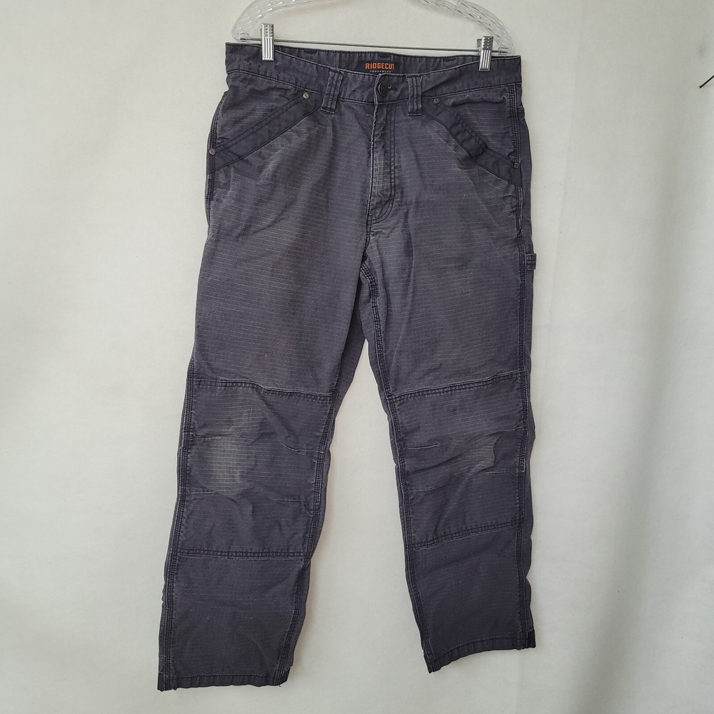 Ridgecut Toughwear Pants Mens 36x30 Grey Carpenter Ripstop Workwear Heavy Duty‎
